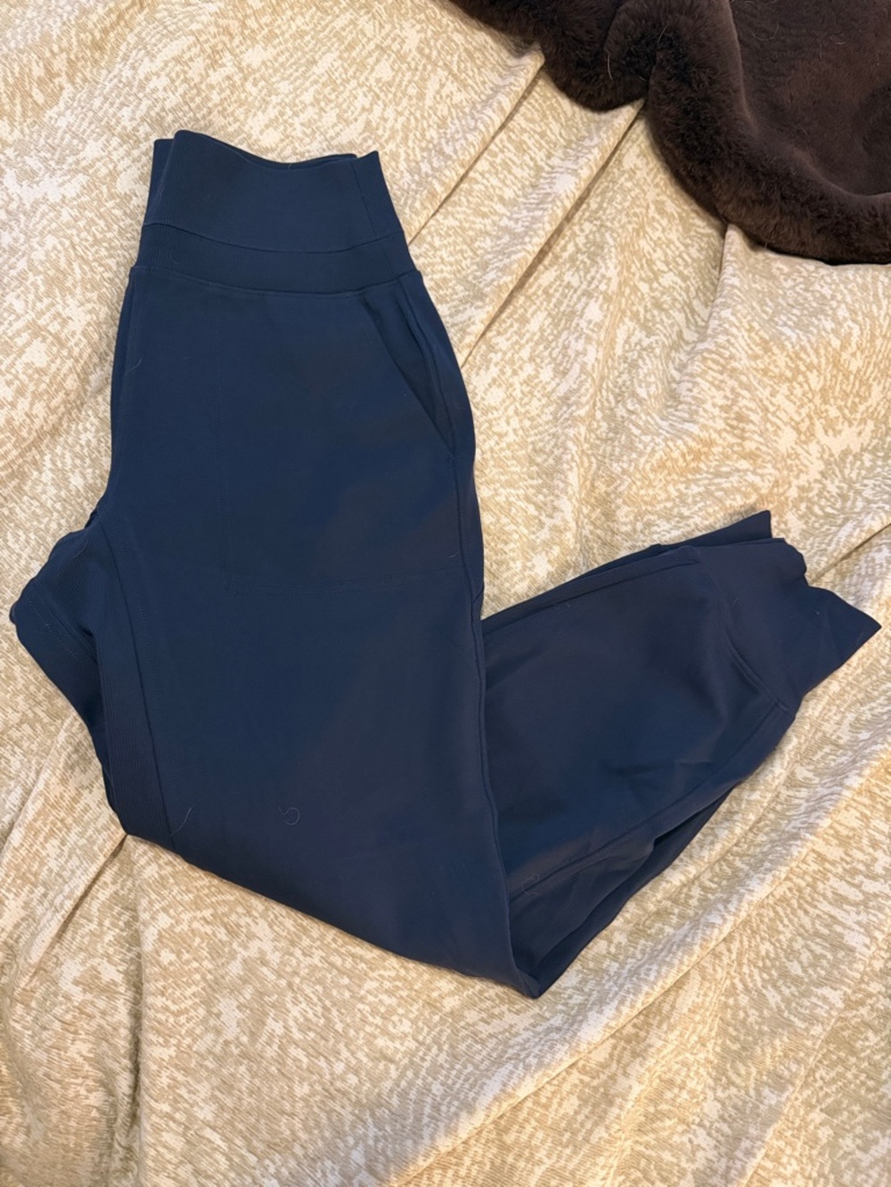 Athleta Navy High-Waist Active Joggers